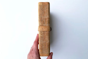 Longstitch bound cork vegan sketchbook or journal, A5 medium size. 