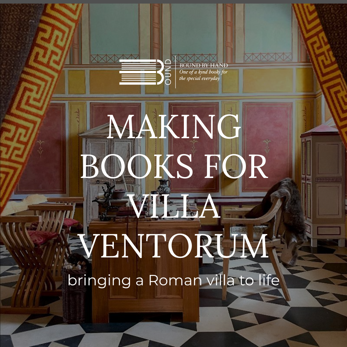 Leather books at Villa Ventorum, The Newt in Somerset