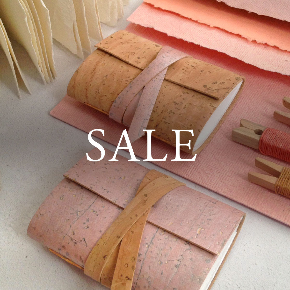 SALE Mini Journals handmade in vegan cork 