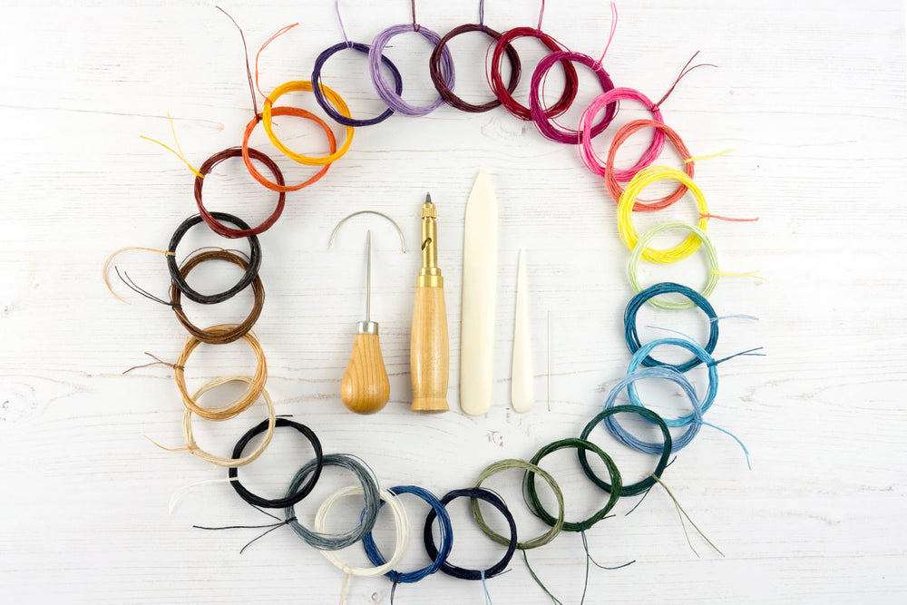 Crawford Waxed Linen Thread 4 ply for bookbinding & crafts BOUND