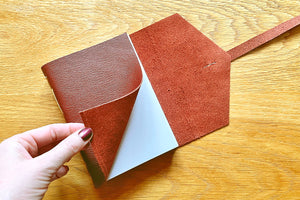Softcover (limp) flexible journal allows you to write up to the spine of each page