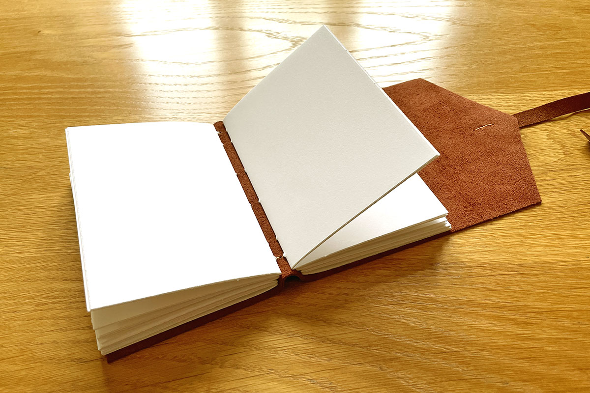 The special lay flat binding means this leather journal is practical and a joy to use
