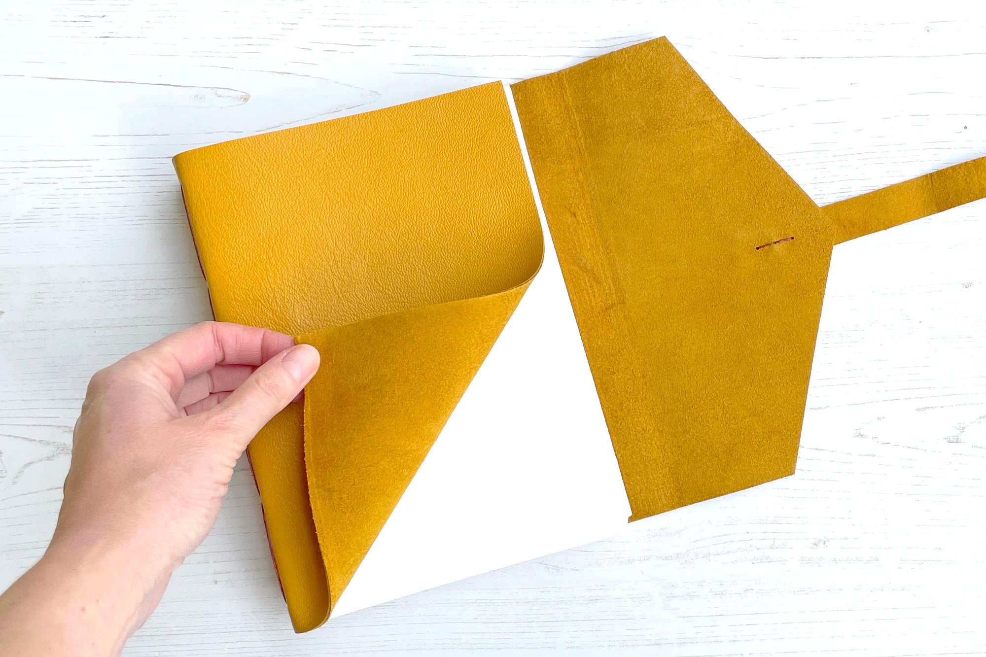 Tactile natural materials make this handmade Leather Sketchbook a joy for artists who love finely crafted books.