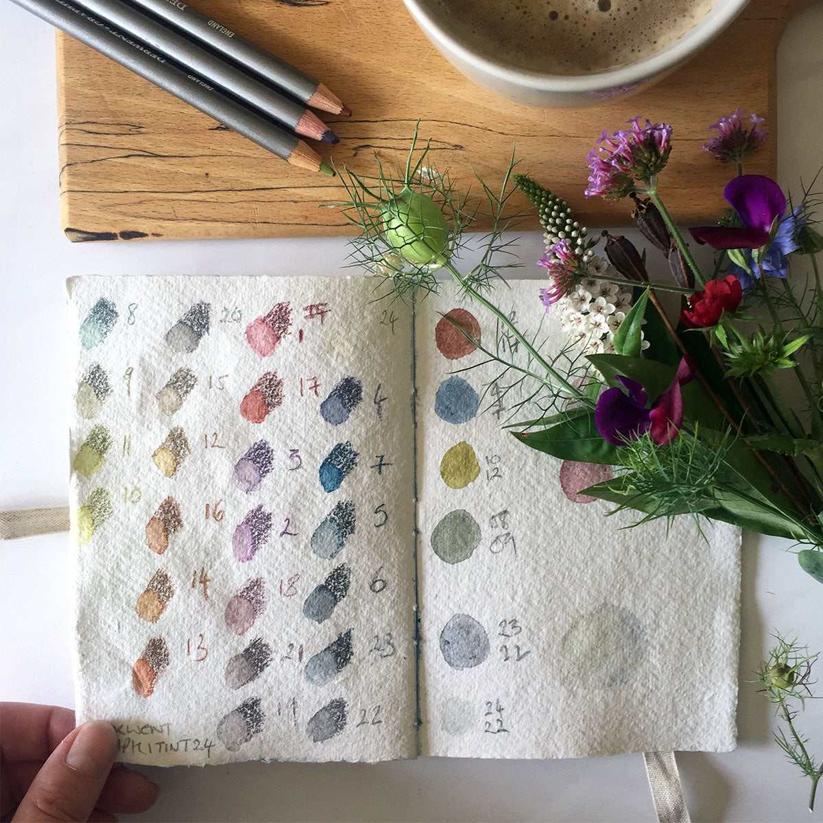 Sustainable eco friendly ethical artist's sketchbook gifts handmade in the UK