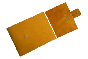 Softcover (limp) leather Watercolour Sketchbook has an easy to close fob