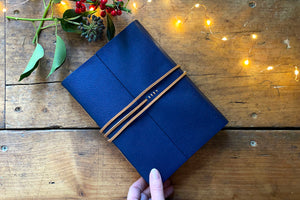 Leather Sketchbook or Journal: unique handmade stationery Christmas gift for artists bound by hand in the UK.